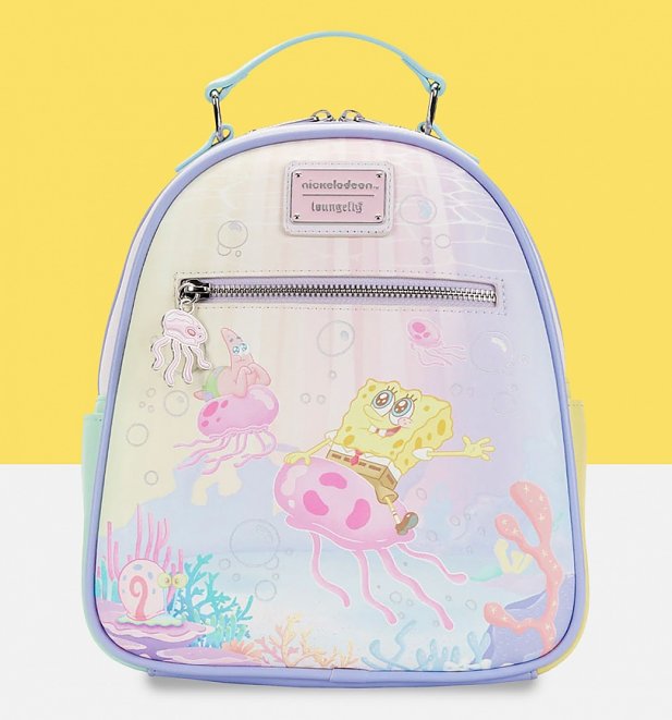 Loungefly Spongebob Squarepants Pastel Jellyfishing Mini Backpack