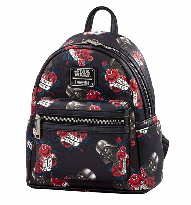 Loungefly Star Wars Darth Vader Tattoo All Over Print Mini Backpack Loungefly Star Wars Darth Vader Tattoo All Over Print Mini Backpack