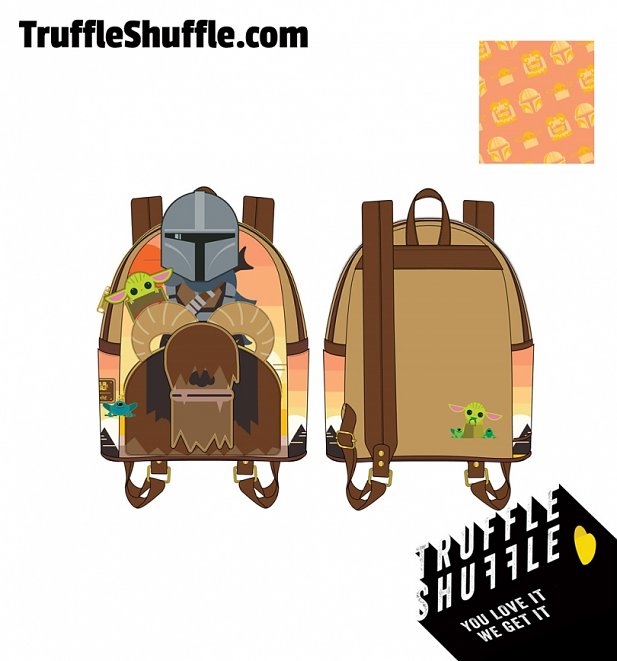 Loungefly Star Wars Mandalorian Bantha Ride Mini Backpack Loungefly Star Wars Mandalorian Bantha Ride Mini Backpack