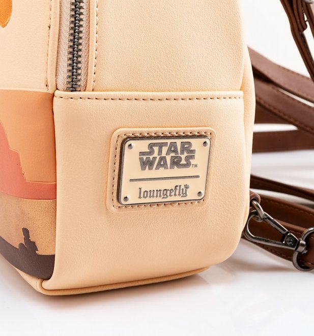Loungefly Star Wars Tatooine Ecru Mini Backpack With Purse