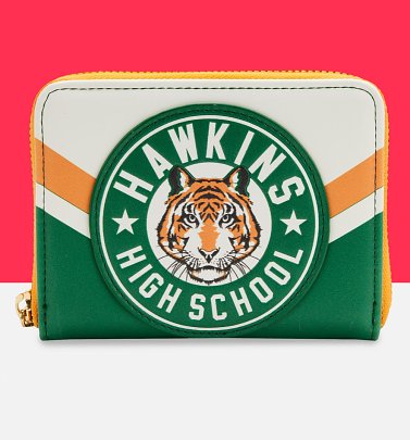 Loungefly Stranger Things Hawkins High Zip Around Wallet Loungefly Stranger Things Hawkins High Zip Around Wallet
