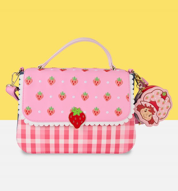 Loungefly Strawberry Shortcake Crossbody Bag With Coin Bag Loungefly Strawberry Shortcake Crossbody Bag With Coin Bag