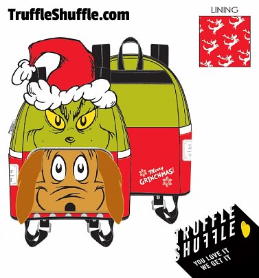 Loungefly The Grinch and Max Cosplay Mini Backpack Loungefly The Grinch and Max Cosplay Mini Backpack