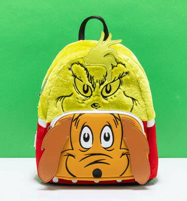 Loungefly The Grinch and Max Cosplay Mini Backpack Loungefly The Grinch and Max Cosplay Mini Backpack