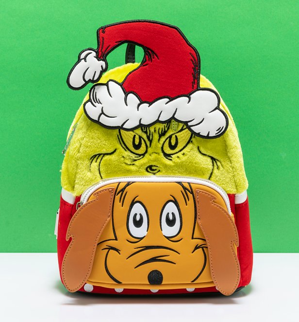 Loungefly The Grinch and Max Cosplay Mini Backpack Loungefly The Grinch and Max Cosplay Mini Backpack