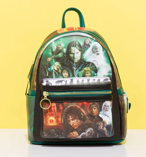 Loungefly The Lord Of The Rings Movie Poster Collage Mini Backpack