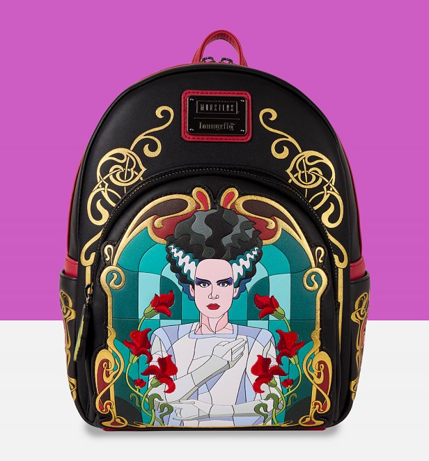 Loungefly Universal Monsters Bride Of Frankenstein Mini Backpack Loungefly Universal Monsters Bride Of Frankenstein Mini Backpack
