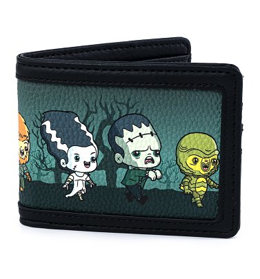 Loungefly Universal Monsters Chibi All Over Print Bi-fold Wallet Loungefly Universal Monsters Chibi All Over Print Bi-fold Wallet