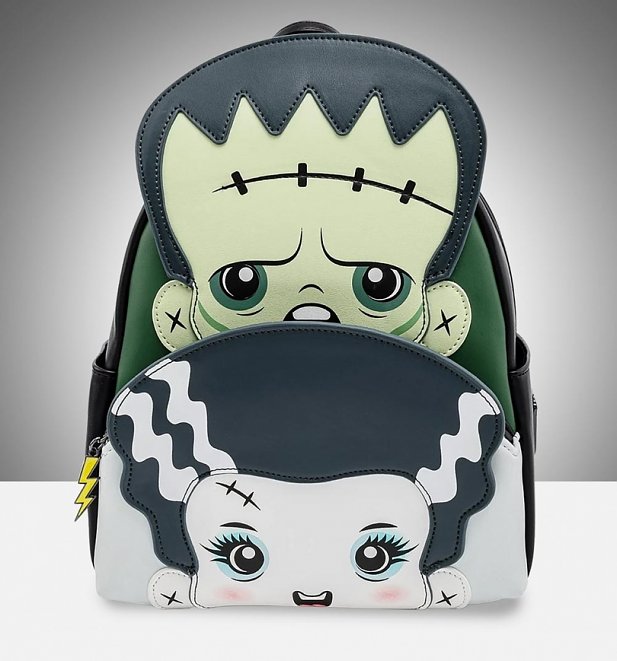 Loungefly Universal Monsters Frankie And Bride Cosplay Mini Backpack
