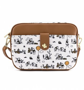 Loungefly Winnie The Pooh Line Drawing Cross Body Loungefly Winnie The Pooh Line Drawing Cross Body