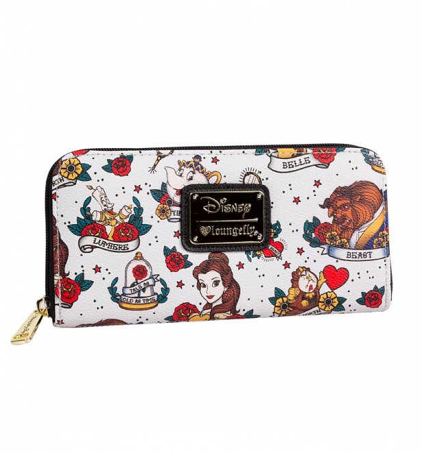 Loungefly x Disney Beauty And The Beast Tattoo Wallet