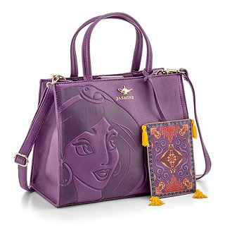 Loungefly x Disney Jasmine Debossed Faux Leather Satchel Bag Loungefly x Disney Jasmine Debossed Faux Leather Satchel Bag