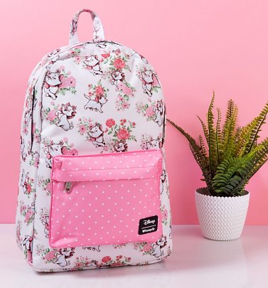 Loungefly x Disney Marie Floral Print Backpack Loungefly x Disney Marie Floral Print Backpack