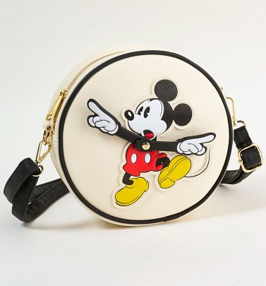 Loungefly x Disney Mickey True Original Clock Arms Crossbody Bag Loungefly x Disney Mickey True Original Clock Arms Crossbody Bag