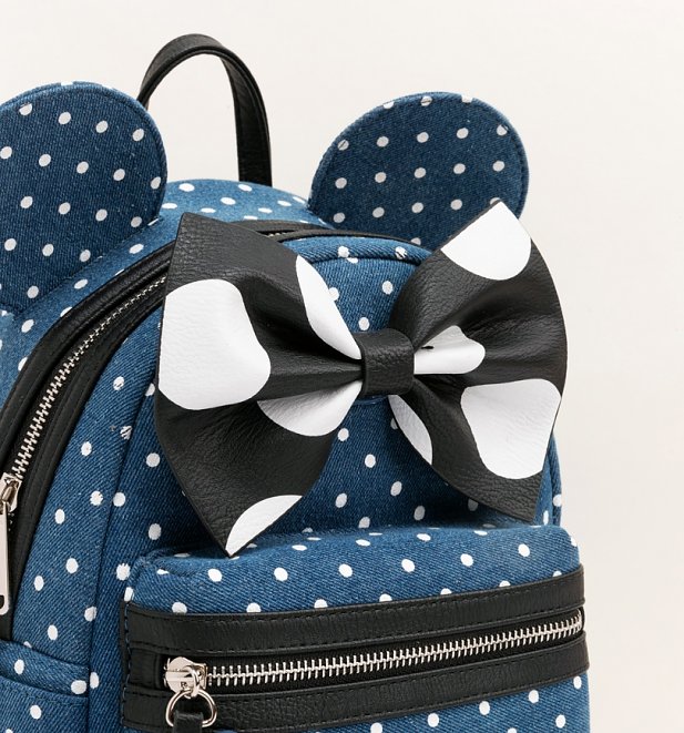 Loungefly Disney Minnie Mouse Denim Backpack