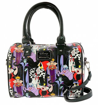 Loungefly x Disney Villains All Over Print Duffle Bag Loungefly x Disney Villains All Over Print Duffle Bag
