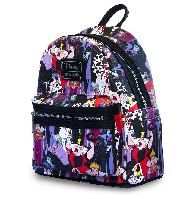 Loungefly x Disney Villains Full Colour Print Mini Backpack Loungefly x Disney Villains Full Colour Print Mini Backpack