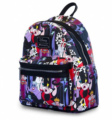Loungefly x Disney Villains Full Colour Print Mini Backpack Loungefly x Disney Villains Full Colour Print Mini Backpack