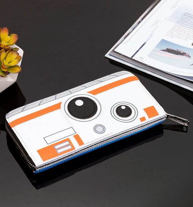 Loungefly x Star Wars R2-D2 BB-8 2-Sided Wallet Loungefly x Star Wars R2-D2 BB-8 2-Sided Wallet
