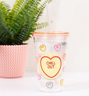 Love Hearts Cup With Straw Love Hearts Cup With Straw