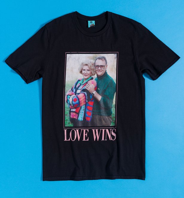 Harold And Madge Love Wins Black T-Shirt