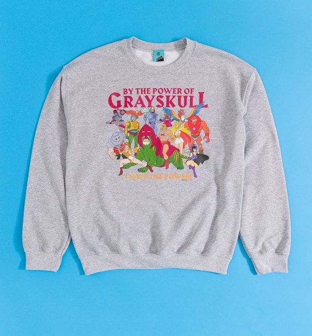 Masters Of The Universe Character Group Grey Marl Sweater