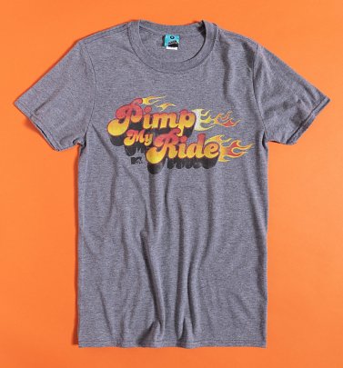 AWAITING APPROVAL IMAGERY SENT 14/10 MTV Pimp My Ride Grey Marl T-Shirt AWAITING APPROVAL IMAGERY SENT 14/10 MTV Pimp My Ride Grey Marl T-Shirt