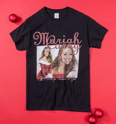 Mariah Carey Christmas T-Shirt from Homage Tees Mariah Carey Christmas T-Shirt from Homage Tees