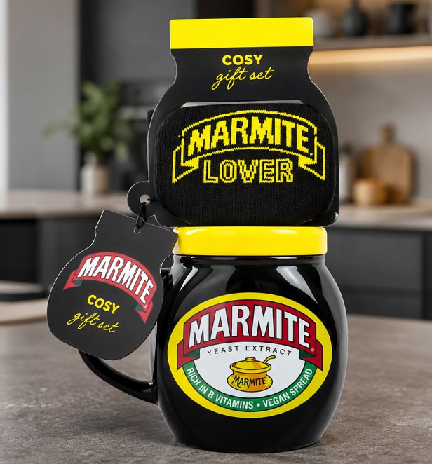 Marmite Shaped Mug & Socks Marmite Shaped Mug & Socks
