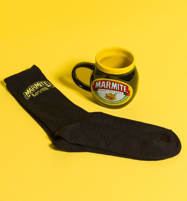 Marmite Shaped Mug and Socks Marmite Shaped Mug and Socks
