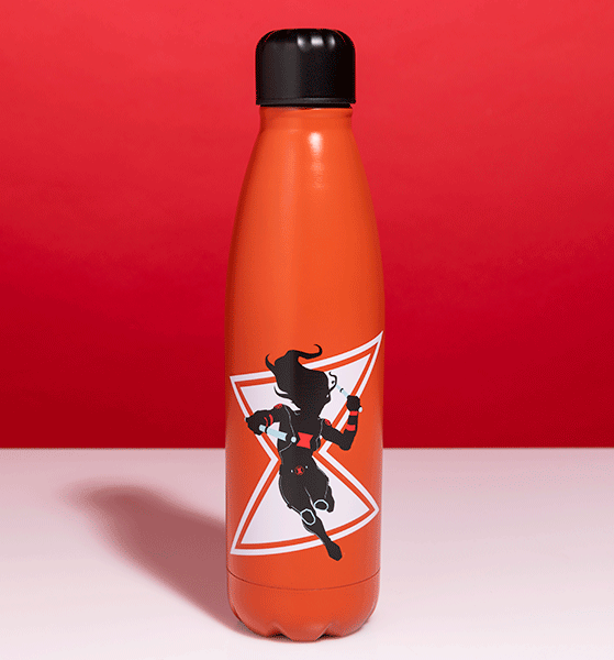 Marvel Black Widow Metal Water Bottle Marvel Black Widow Metal Water Bottle