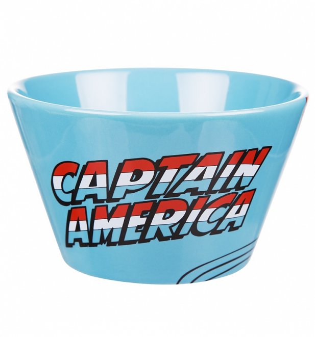 Marvel Comics Captain America Ceramic Bowl Marvel Comics Captain America Ceramic Bowl