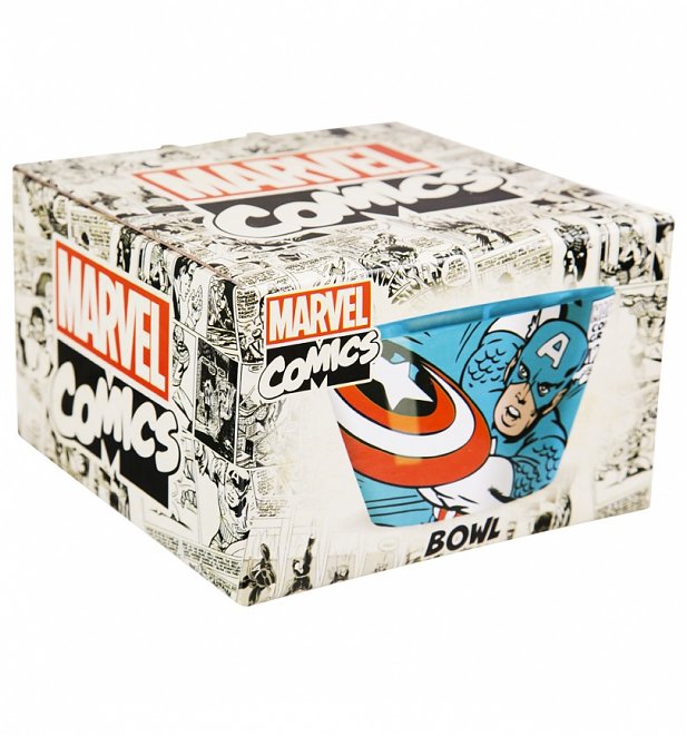 Marvel Comics Captain America Ceramic Bowl Marvel Comics Captain America Ceramic Bowl