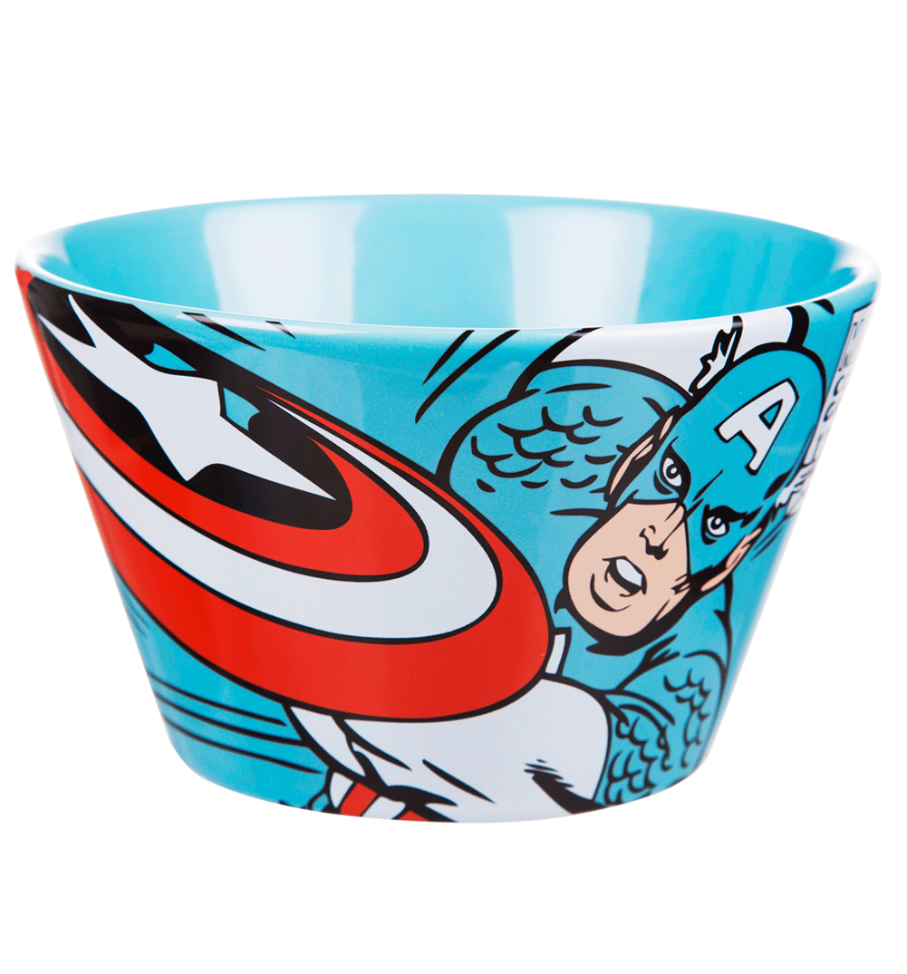 Marvel Comics Captain America Ceramic Bowl Marvel Comics Captain America Ceramic Bowl