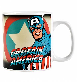 Marvel Comics Captain America Heat Changing Mug Marvel Comics Captain America Heat Changing Mug