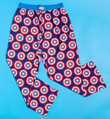 Marvel Comics Captain America Shield Lounge Pants from Recovered Marvel Comics Captain America Shield Lounge Pants from Recovered
