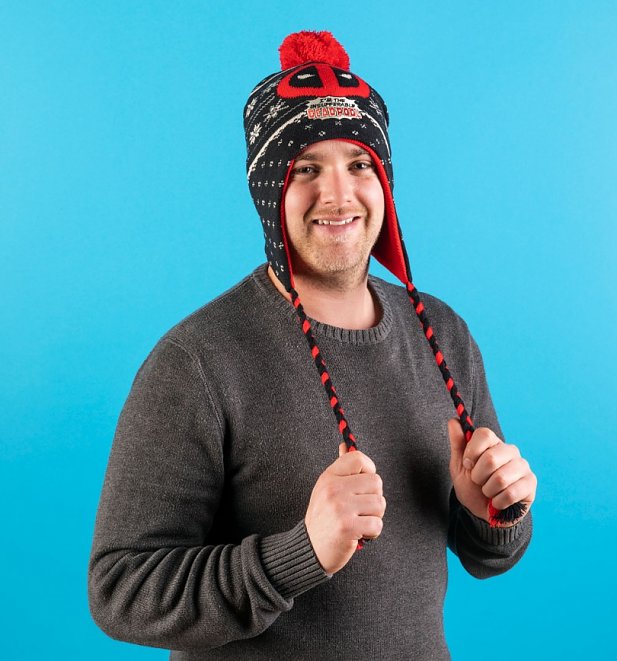Marvel Comics Deadpool Knitted Laplander Hat from Difuzed