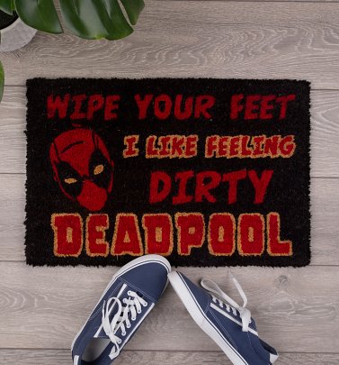 Marvel Comics Deadpool Wipe Your Feet Door Mat Marvel Comics Deadpool Wipe Your Feet Door Mat