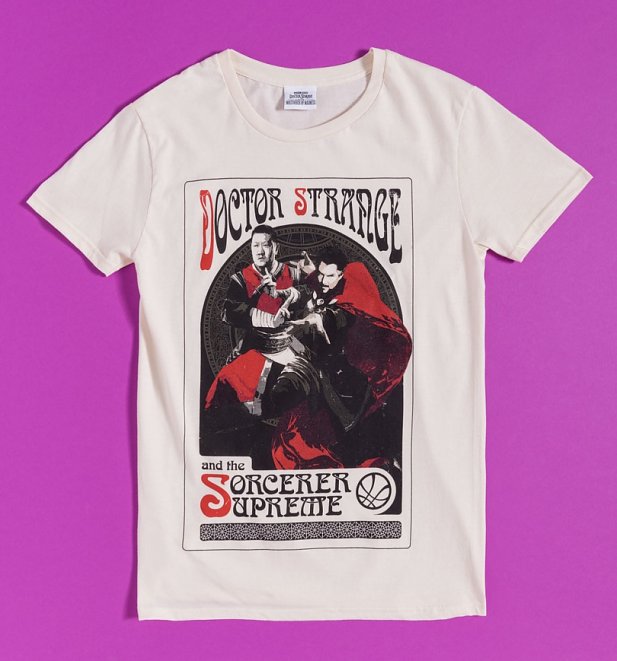 Marvel Comics Doctor Strange and the Sorcerer Supreme Natural T-Shirt