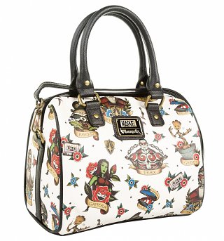 Loungefly x Marvel Guardians of the Galaxy Tattoo Flash Print Duffle Bag Loungefly x Marvel Guardians of the Galaxy Tattoo Flash Print Duffle Bag