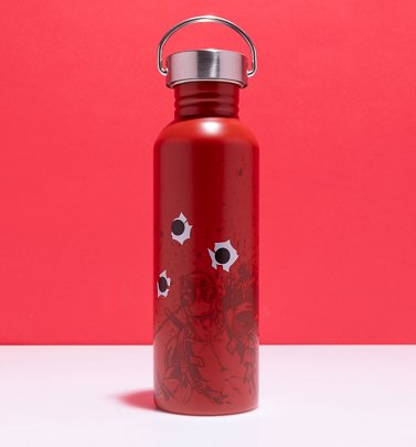 Marvel Comics I Workout Deadpool Metal Water Bottle Marvel Comics I Workout Deadpool Metal Water Bottle