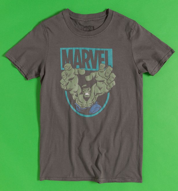 Marvel Comics Incredible Hulk Fists Charcoal T-Shirt Marvel Comics Incredible Hulk Fists Charcoal T-Shirt