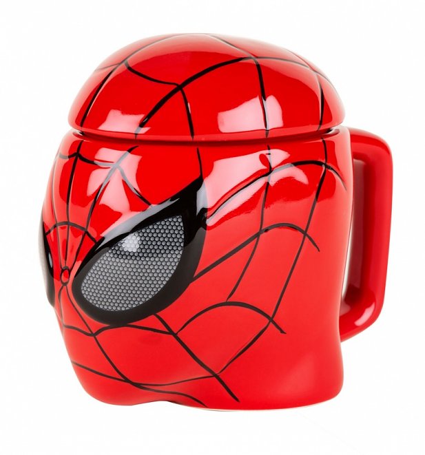 Marvel Comics Spider-Man 3D Mug With Lid Marvel Comics Spider-Man 3D Mug With Lid