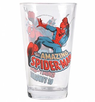 Marvel Comics Spider-Man Large Boxed Glass Marvel Comics Spider-Man Large Boxed Glass