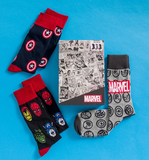 Marvel Set Of 3 Socks Marvel Set Of 3 Socks