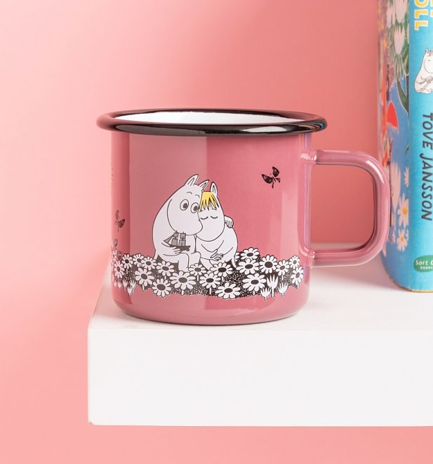 Mauve Moomin Together Enamel Mug Mauve Moomin Together Enamel Mug