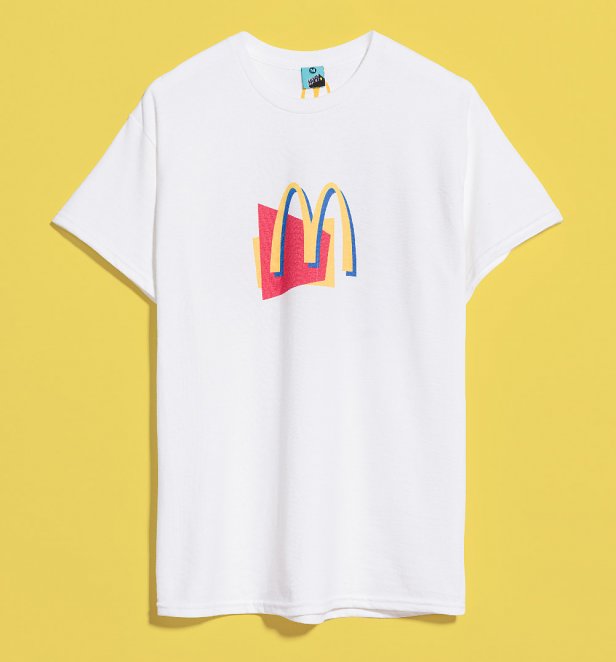 McDonalds Retro Gang White T-Shirt With Back Print McDonalds Retro Gang White T-Shirt With Back Print