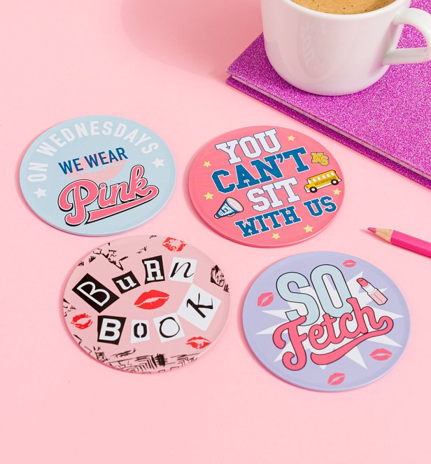 Mean Girls Set Of Four Coasters Mean Girls Set Of Four Coasters