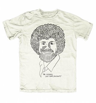 Men's Ecru Happy Accidents Illustration T-Shirt Men's Ecru Happy Accidents Illustration T-Shirt