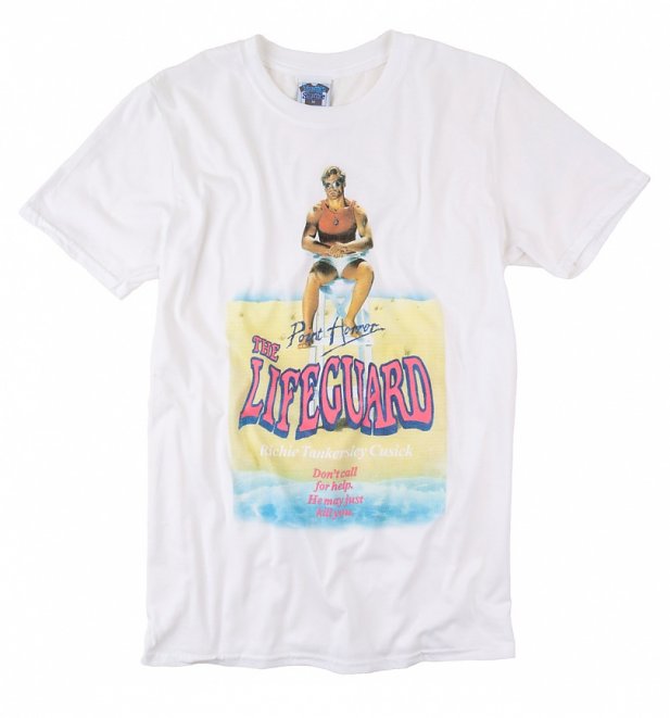 Men's Point Horror The Lifeguard White T-Shirt Men's Point Horror The Lifeguard White T-Shirt